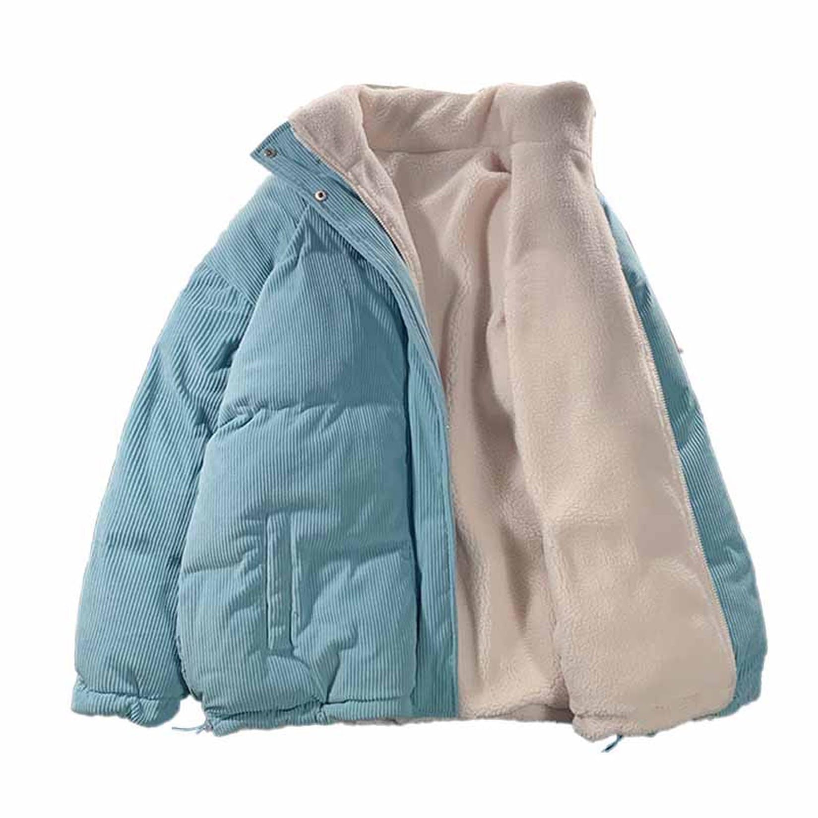 未使用級　近年　アルチビオ　中綿　ジャケット　ブルー　水色　パーカー　２WAY 71bJSsRg+0L.jpg